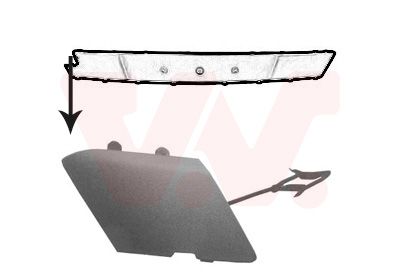 VAN WEZEL 3753587 - Klappe, Abschlepphaken ** Equipart **