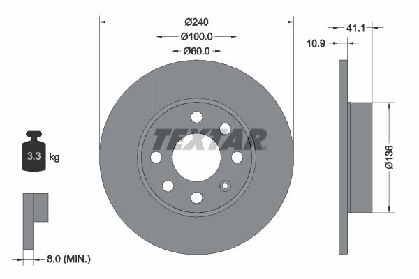 Brake Disc 92111303