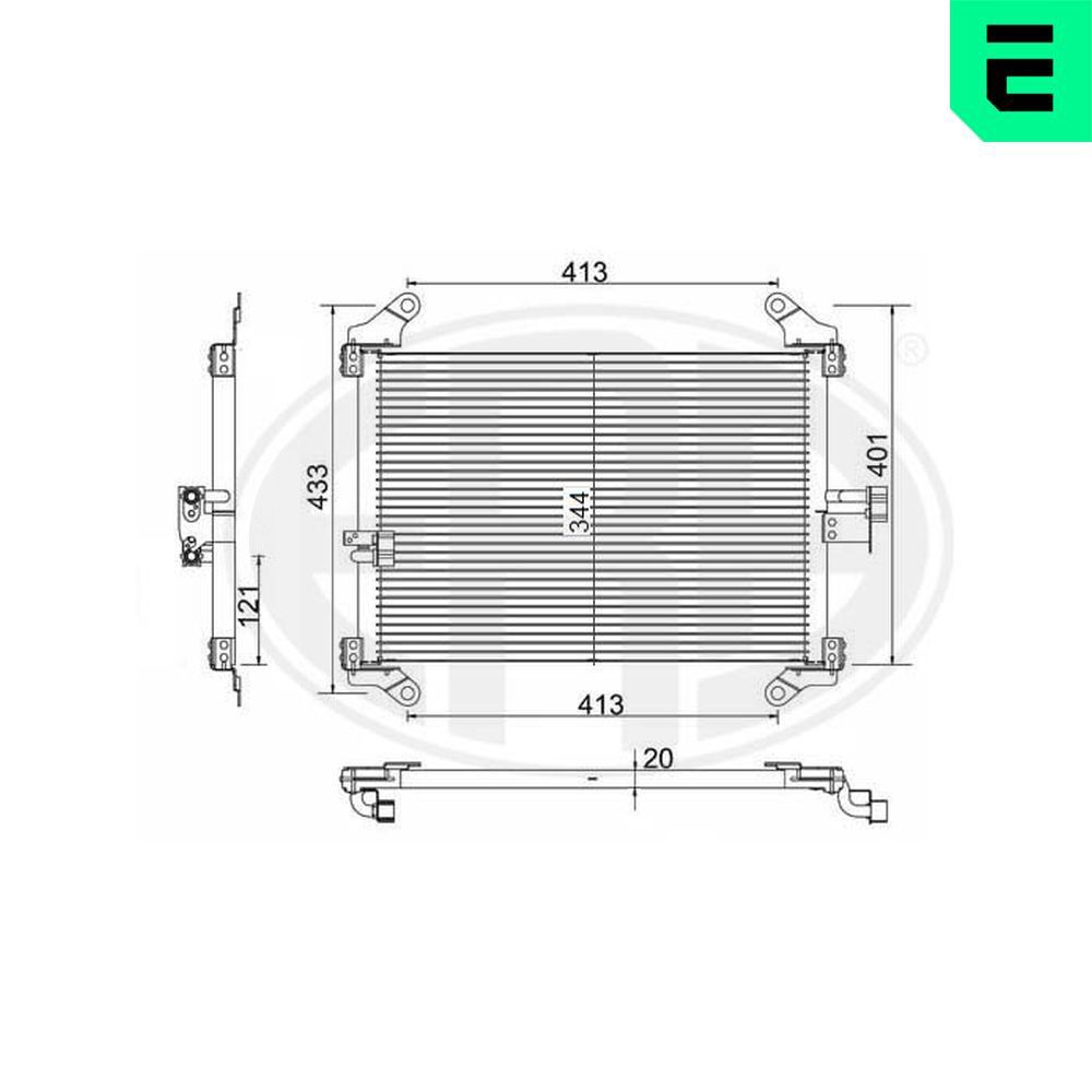 ERA 667228 - Kondensator, Klimaanlage