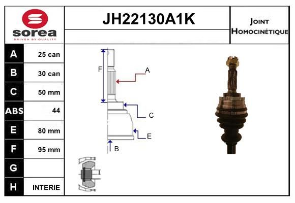 KIT CV JOINT AVEC KR113  - HYUNDAI