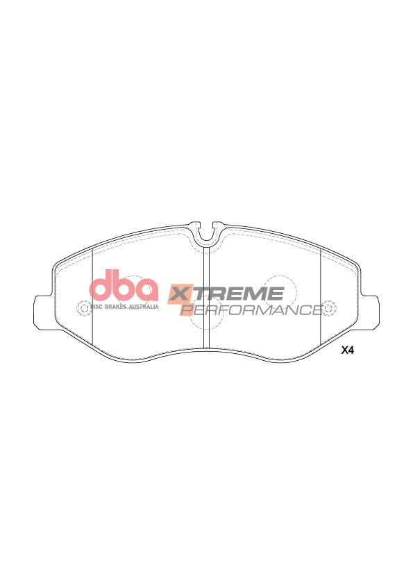 DBA  XP PERFORMANCE  BRAKE PADS [ MERCEDES-BENZ VITO VAN 119 - 2015 - ON F ] - TecDoc Only