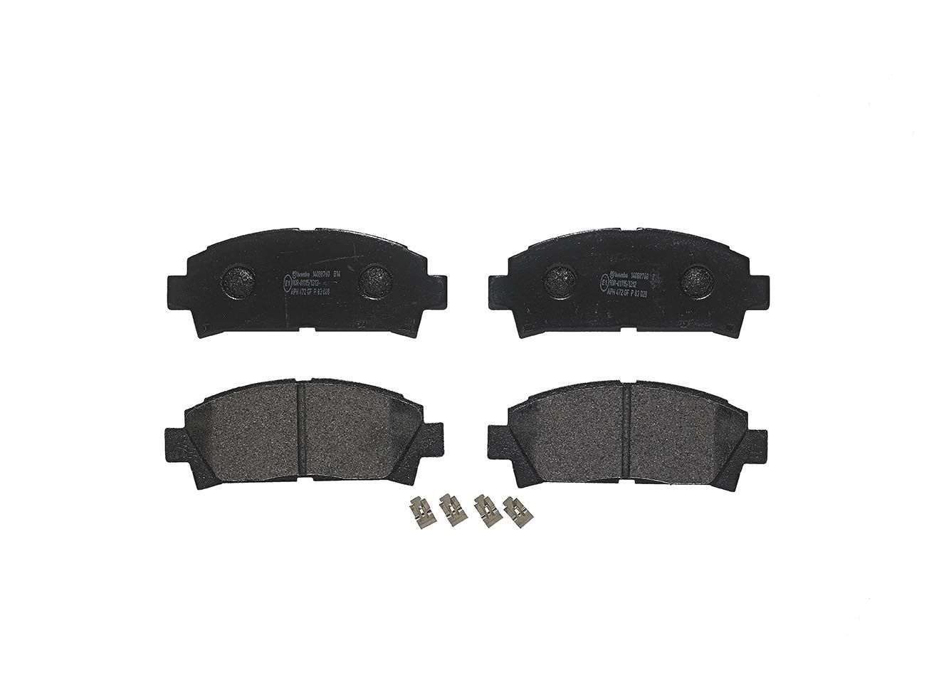 BREMBO P 83 028 - Bremsbelagsatz, Scheibenbremse PRIME LINE