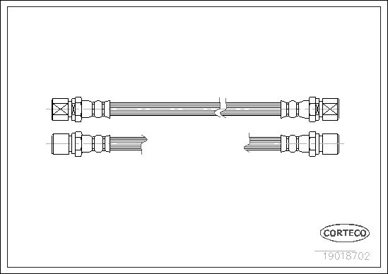 FLEXIBLE DE FREIN OPEL-VAUXHALL  0705