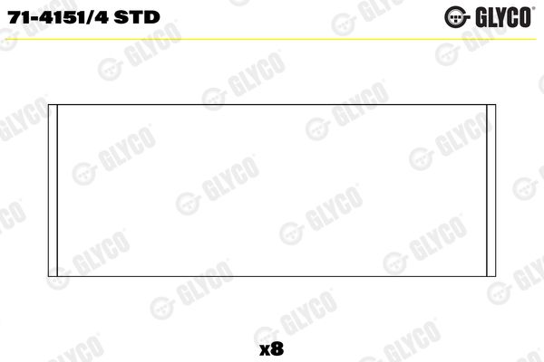 GLYCO 71-4151/4 STD Connecting Rod Bearing