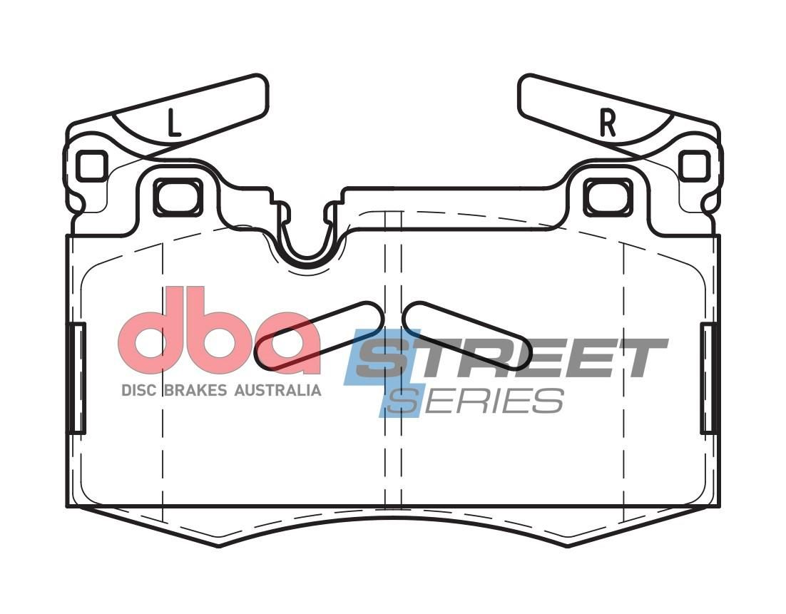 DBA SS STREET SERIES BRAKE PADS [ Mini 2006 - On F ](suits wear sensor DBAWS1017, DBAWS1039 ) - TecDoc Only