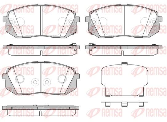 Brake Pad Set, disc brake 1302.52