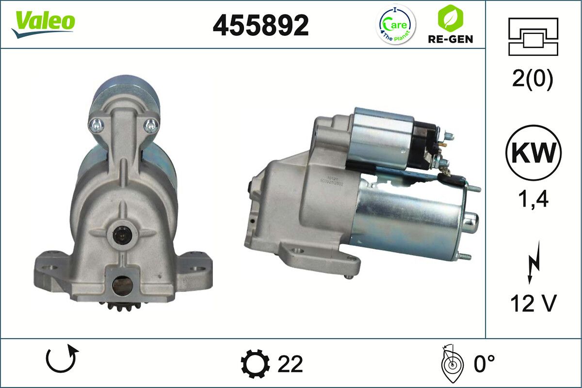 VALEO 455892 - Starter
