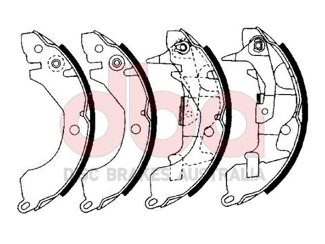Street Series Brake Shoes [Mitsubishi Lancer 180mm] - TecDoc Only
