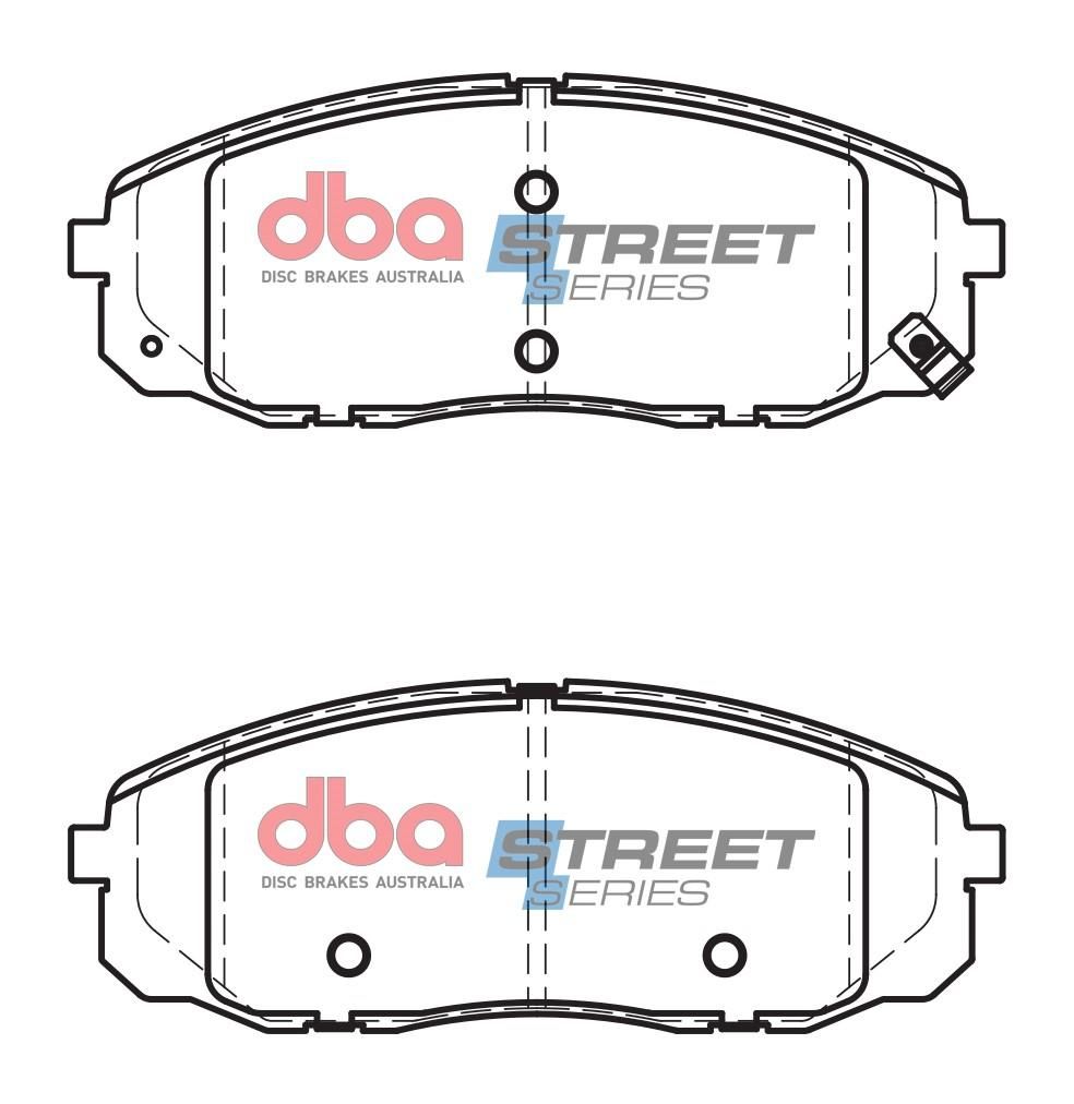 DBA SS STREET SERIES BRAKE PADS [ Kia Carnival 2015 - On F ] - TecDoc Only