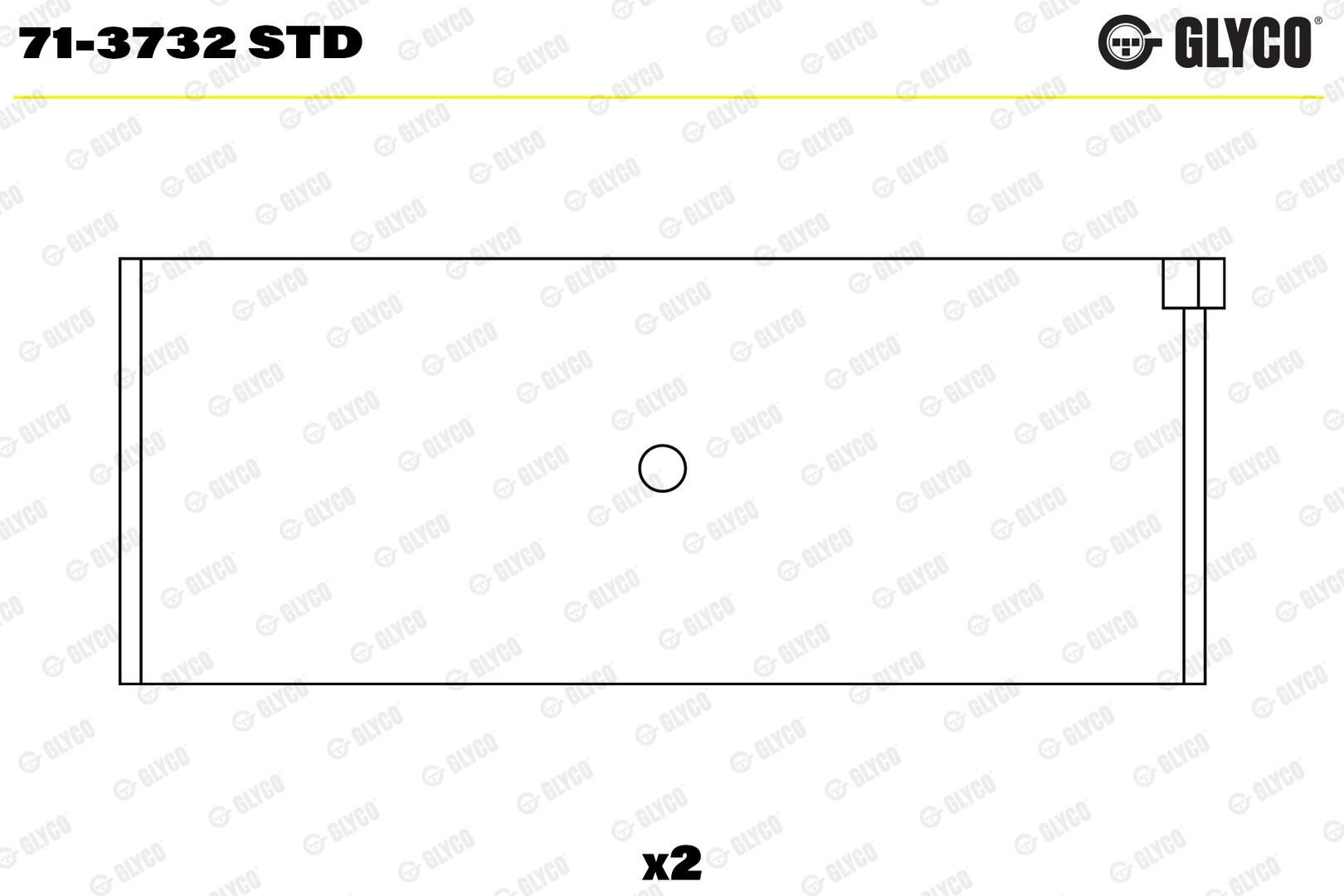 GLYCO 71-3732 STD - Pleuellager