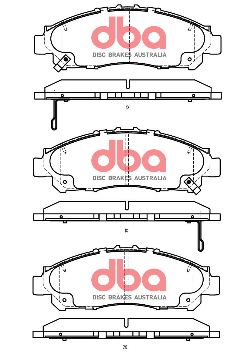DBA SS STREET SERIES BRAKE PADS [ Toyota Hi-Ace / Granvia 2019 -> F ] - TecDoc Only