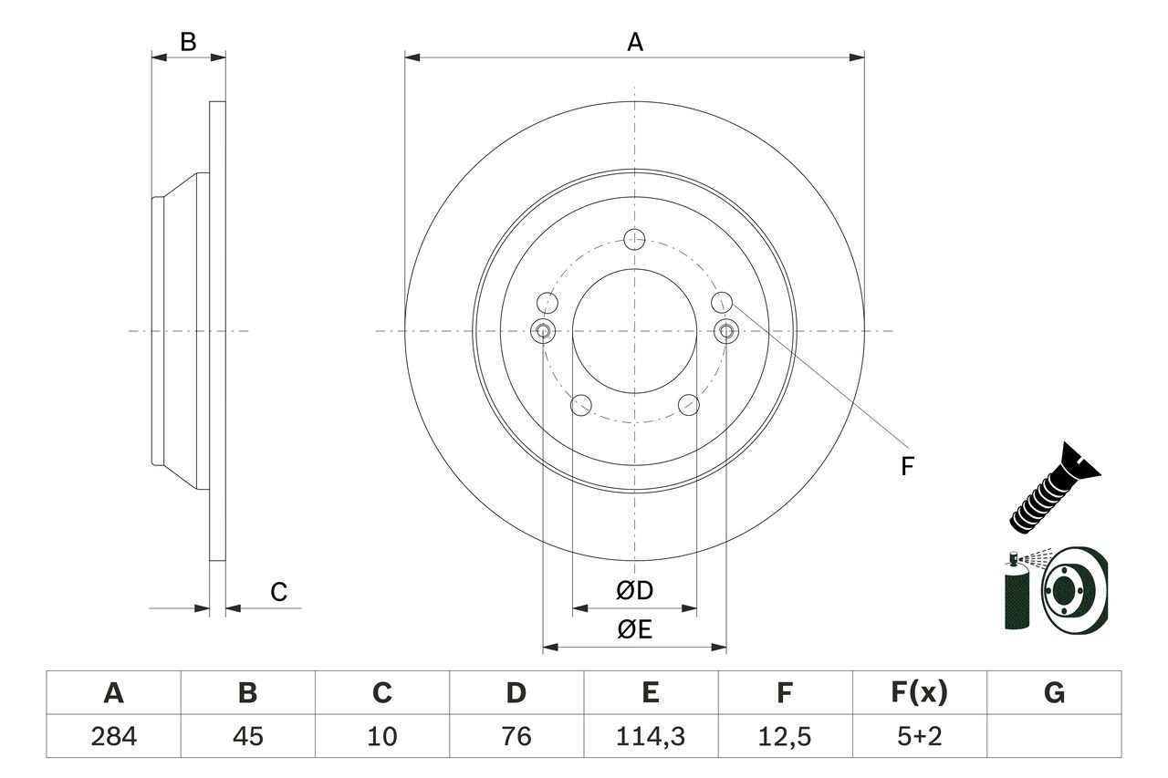 Brake Disc 0 986 479 G28