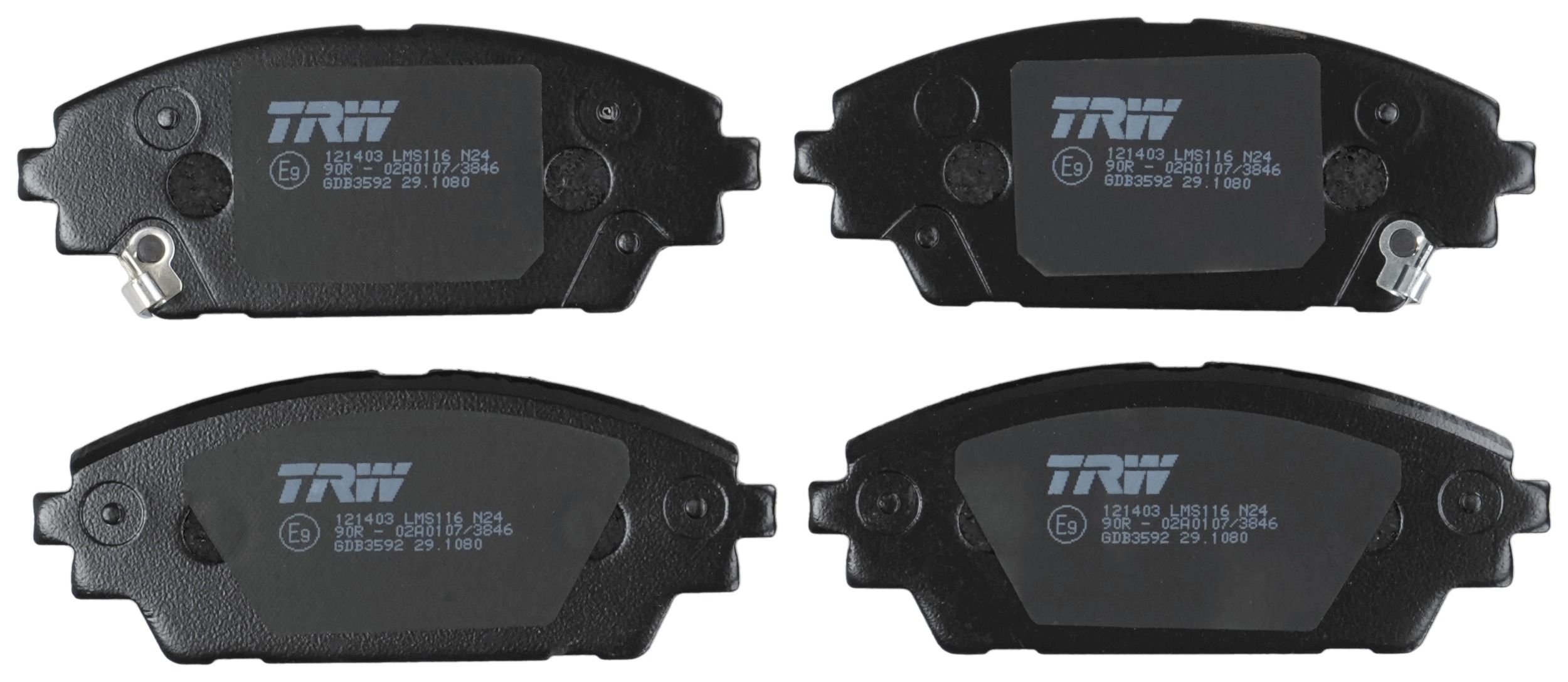 TRW DISC BRAKE PADS - TecDoc 2