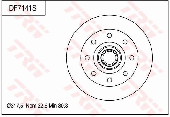 TRW BRAKE DISC - TecDoc Only