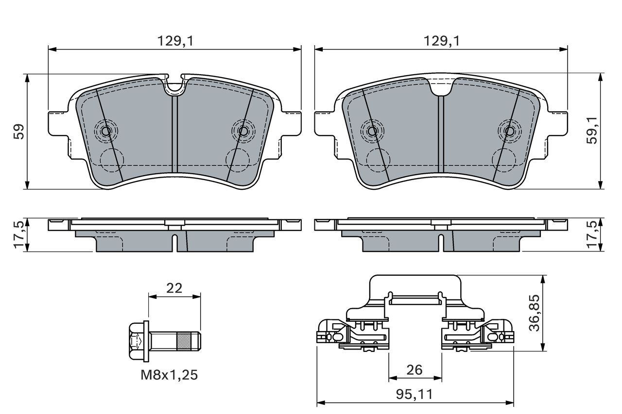 Bremsbelagsatz, Scheibenbremse Bremsbelagsatz, Scheibenbremse