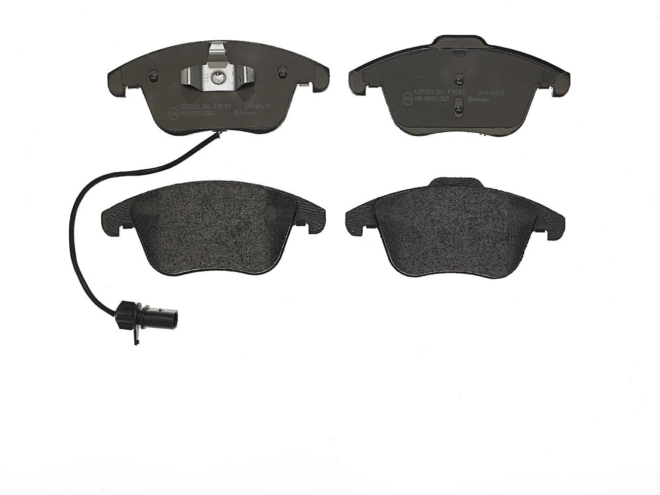 BREMBO P 85 113 - Bremsbelagsatz, Scheibenbremse PRIME LINE
