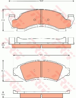 TRW DISC BRAKE PADS - TecDoc Only