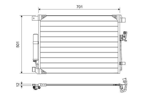 VALEO 822605 Condenser, air conditioning