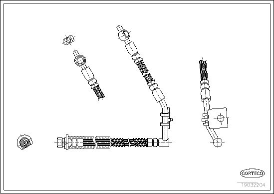 FLEXIBLE DE FREIN MG MGF, ROVER  0705