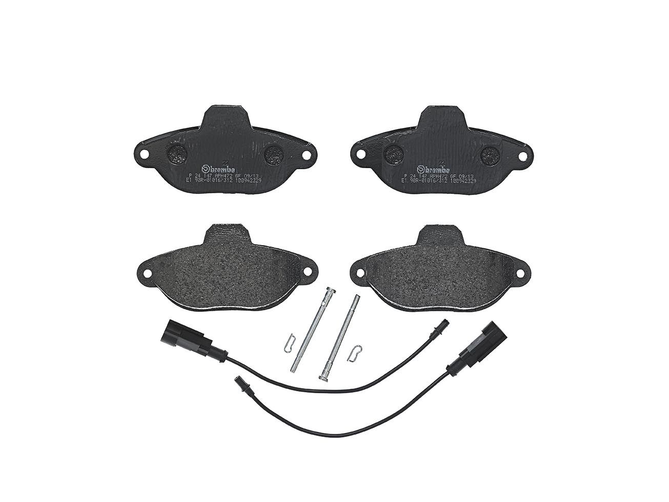 Brembo P 24 147 Bremsbelagsatz, Scheibenbremse