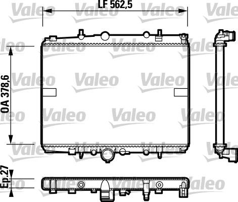 RAD MOT CITROEN C5 I - PEUGEOT 406,  .