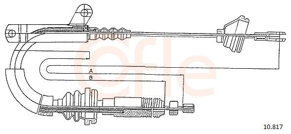 COFLE 10.817 - Seilzug, Feststellbremse