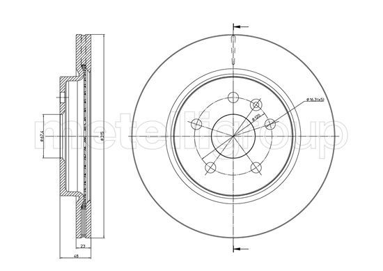 Brake Disc 23-1009C