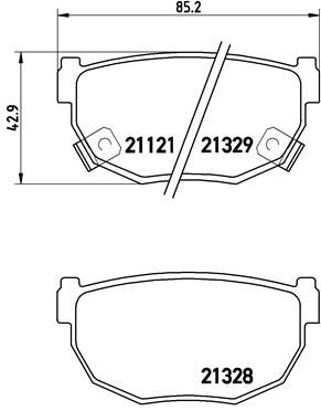 Brake Pad Set, disc brake P 56 010