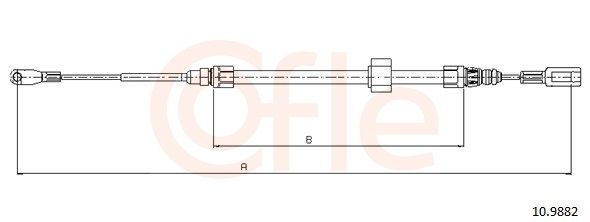 COFLE 10.9882 - Seilzug, Feststellbremse