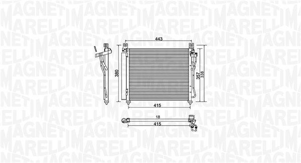 350203980000 MAGNETI MARELLI kondenzátor, klíma