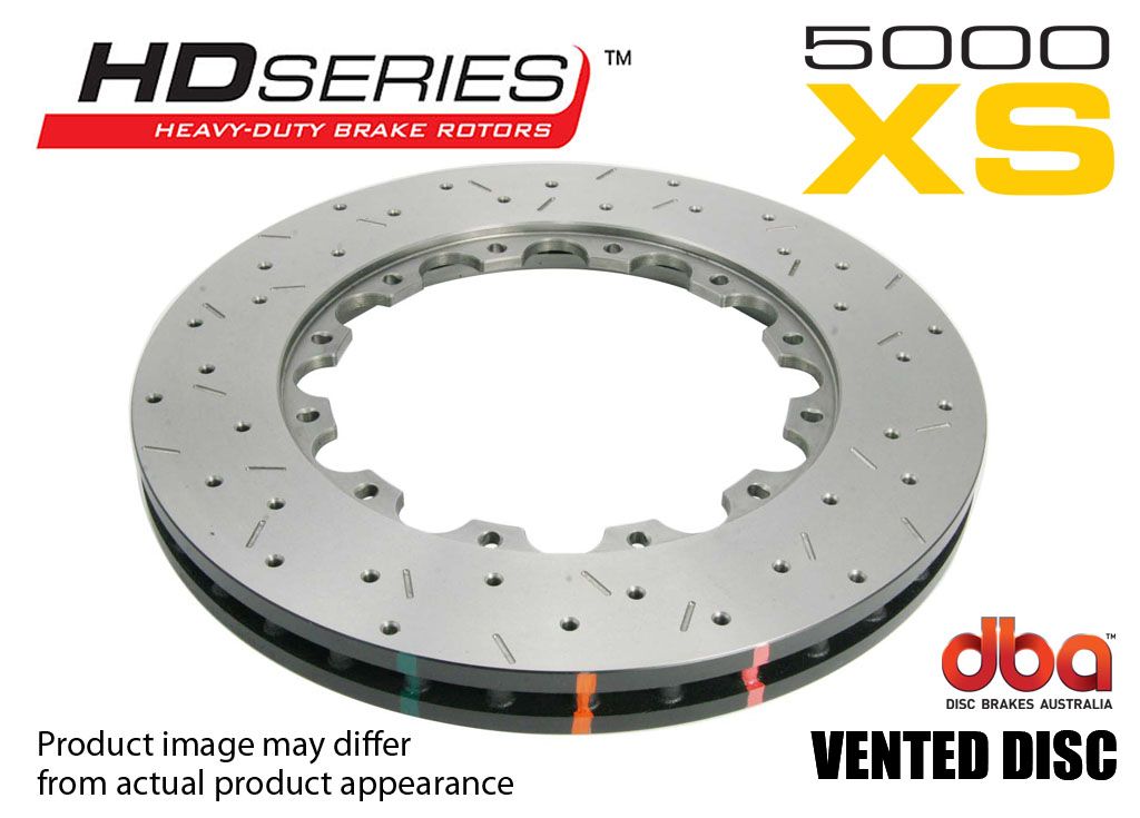 5000 Rotor  Cross-drill/slotted - With Replacement NAS Nuts -KP [ Subaru WRX STI 02-11 ] - TecDoc Only