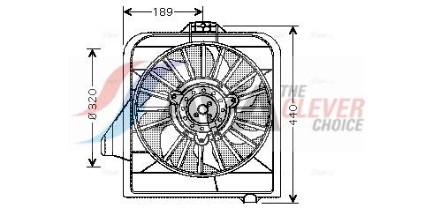 CR7504 AVA QUALITY COOLING ventilátor, motorhűtés