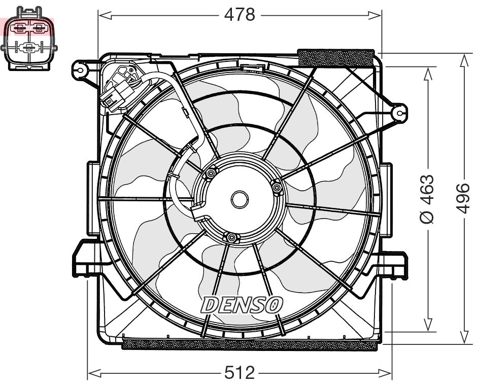 Ventilador, refrigeración del motor