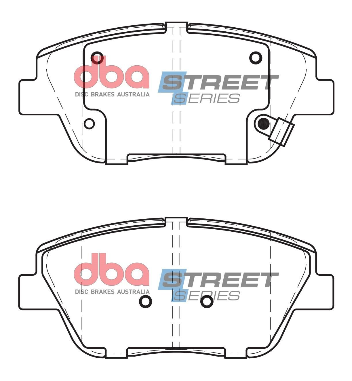 DBA SS STREET SERIES BRAKE PADS [ Hyundai / Kia 2009 - on F ] - TecDoc Only