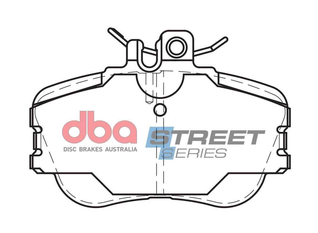 DBA SS STREET SERIES BRAKE PADS [ Mercedes 1993-2003 F ](suits wear sensor DBAWS1098 ) - TecDoc Only