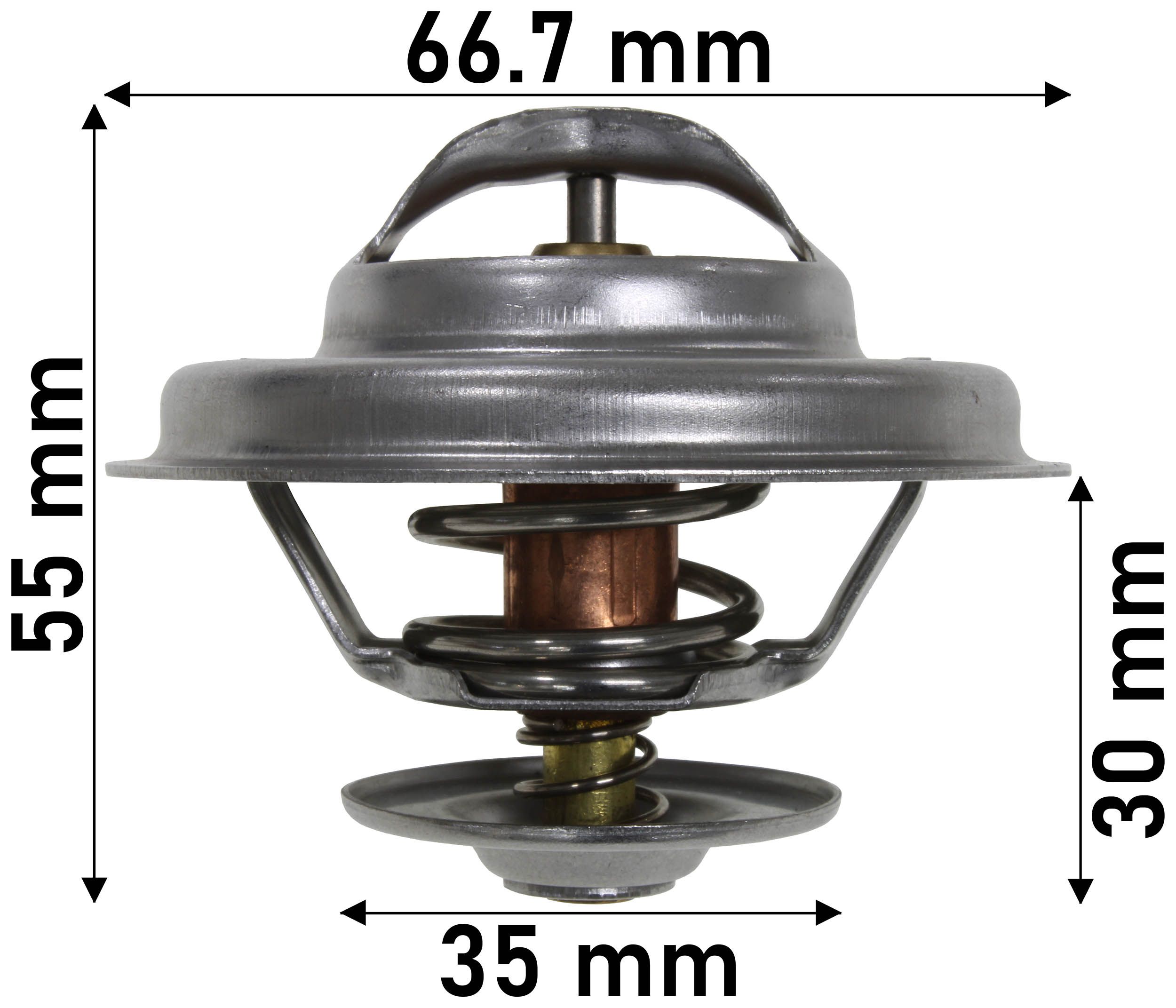 THERMOSTAT 67MM DIA 89C AUDI - TecDoc Only