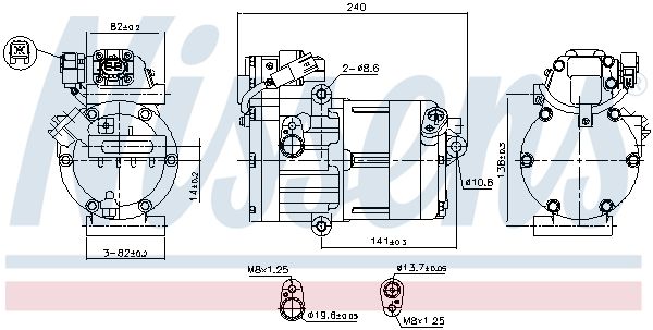 891023 NISSENS ** FIRST FIT ** kompresszor, klíma