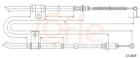 COFLE 17.2035 - Seilzug, Feststellbremse