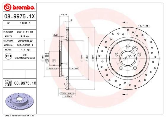 Brake Disc 08.9975.1X