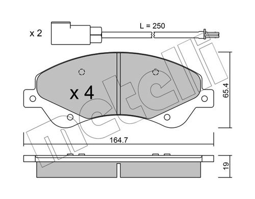 Brake Pad Set, disc brake 22-0679-0