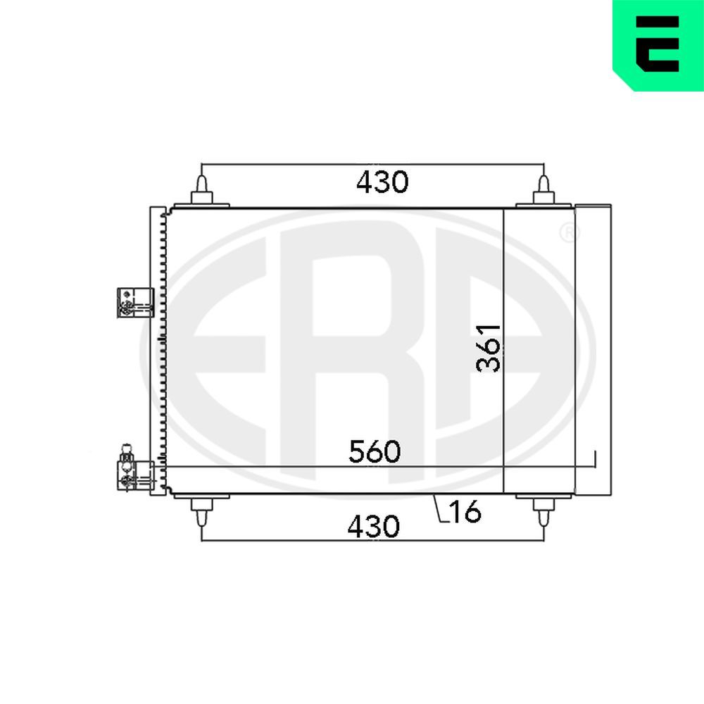 ERA 667132 - Kondensator, Klimaanlage