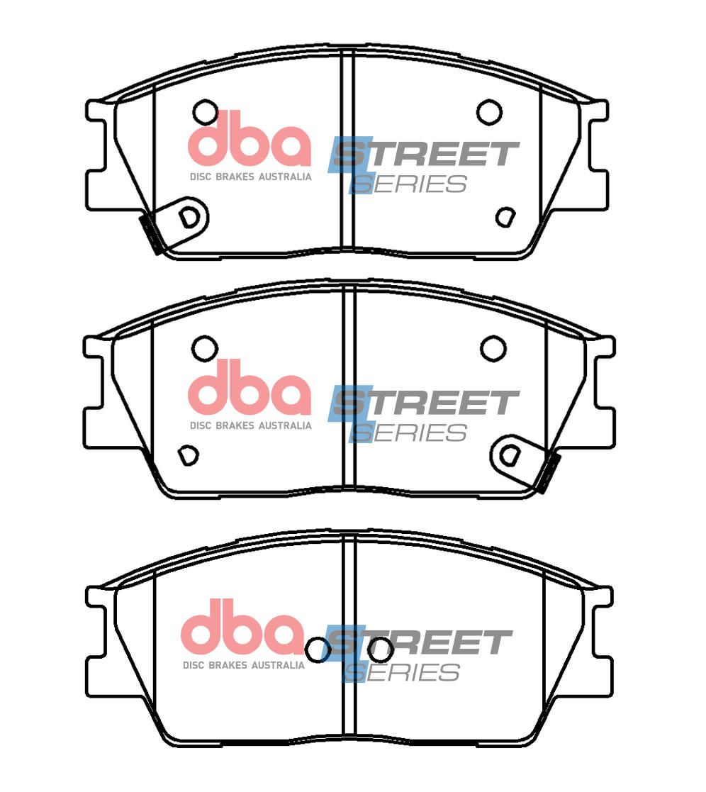 DBA SS STREET SERIES BRAKE PADS [Hyundai Soul / Venue 2019 - on F] - TecDoc Only
