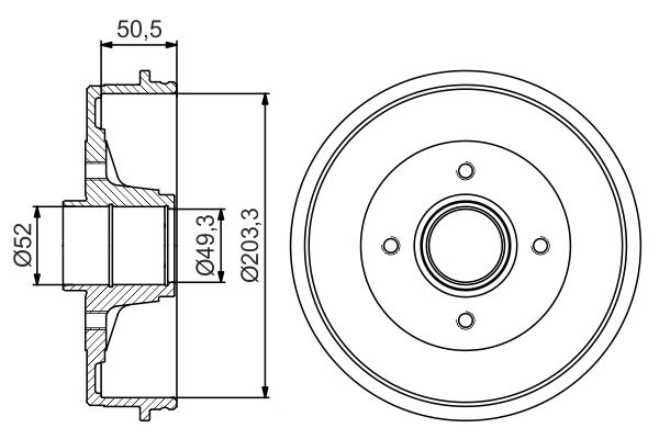 Brake Drum 0 986 477 196