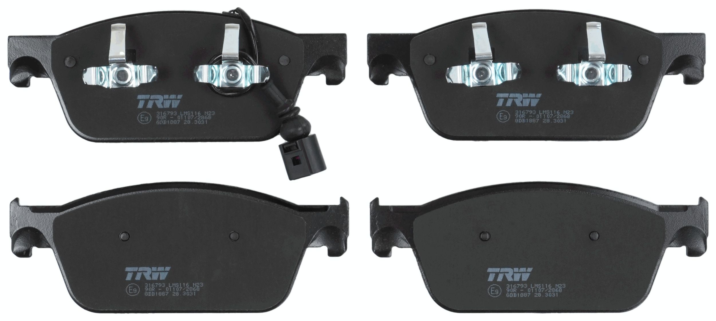 TRW DISC BRAKE PADS - TecDoc 2
