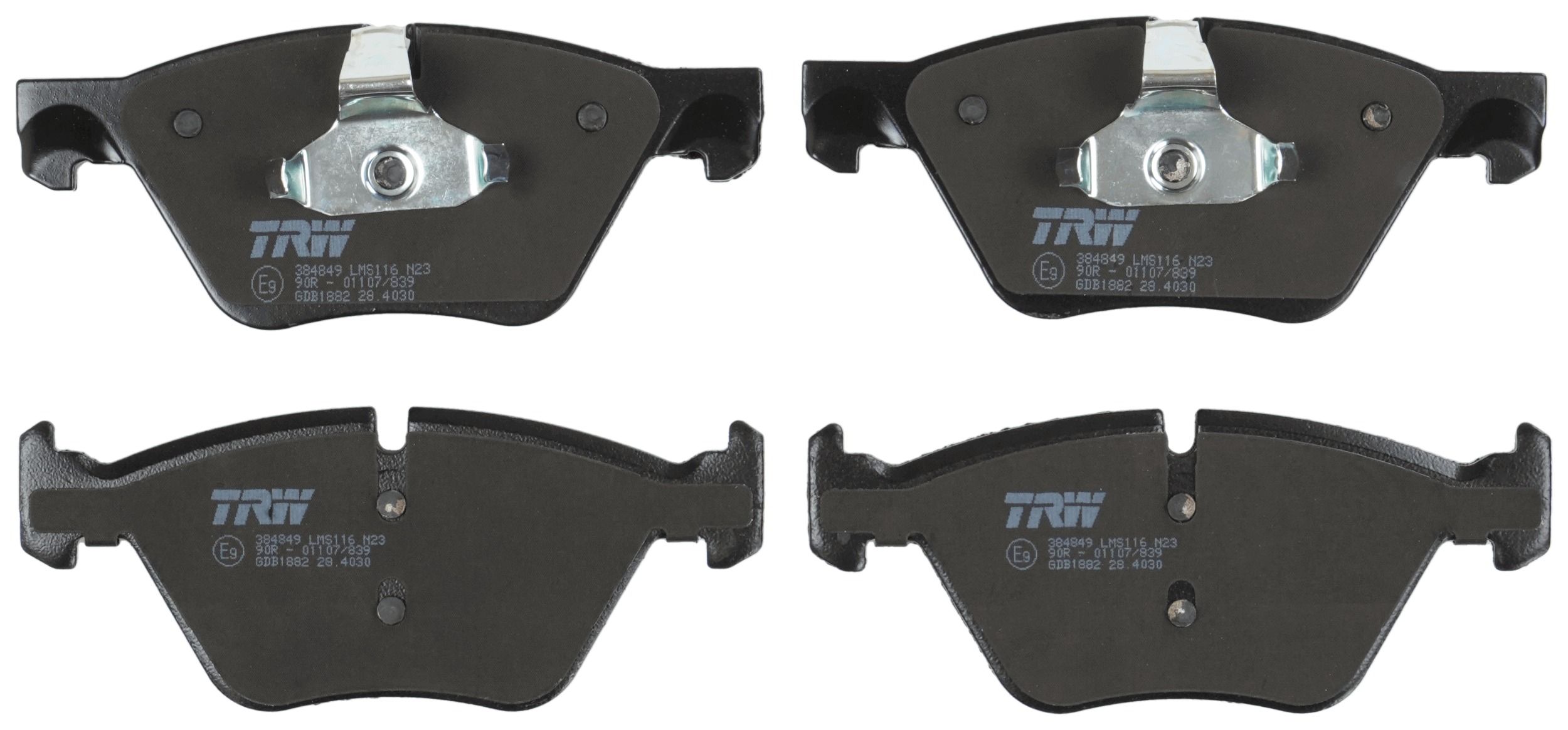 TRW DISC BRAKE PADS - TecDoc 2