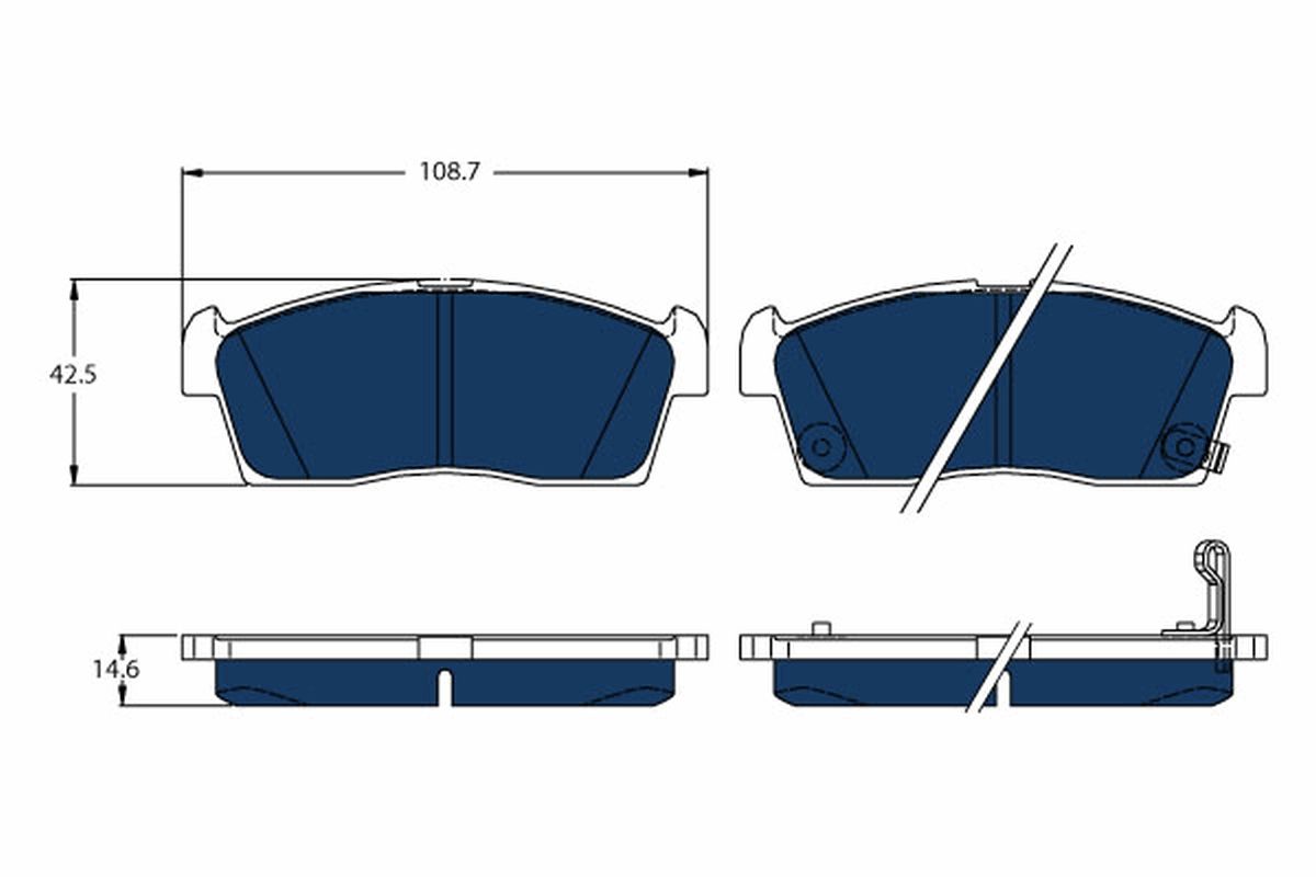 Brake Pad Set, disc brake GDB1940BTE