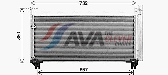 TO5787D AVA QUALITY COOLING ** CLEVER FIT ** kondenzátor, klíma