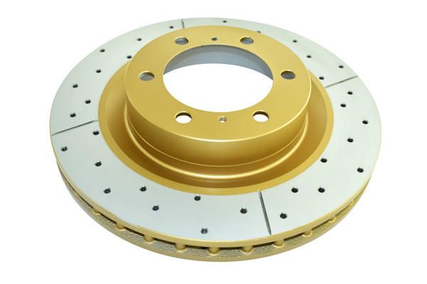 Street Gold Cross-drill/slotted KP [ Toyota Prado 150 09-> F ] - TecDoc 1