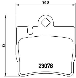 Brake Pad Set, disc brake P 50 042