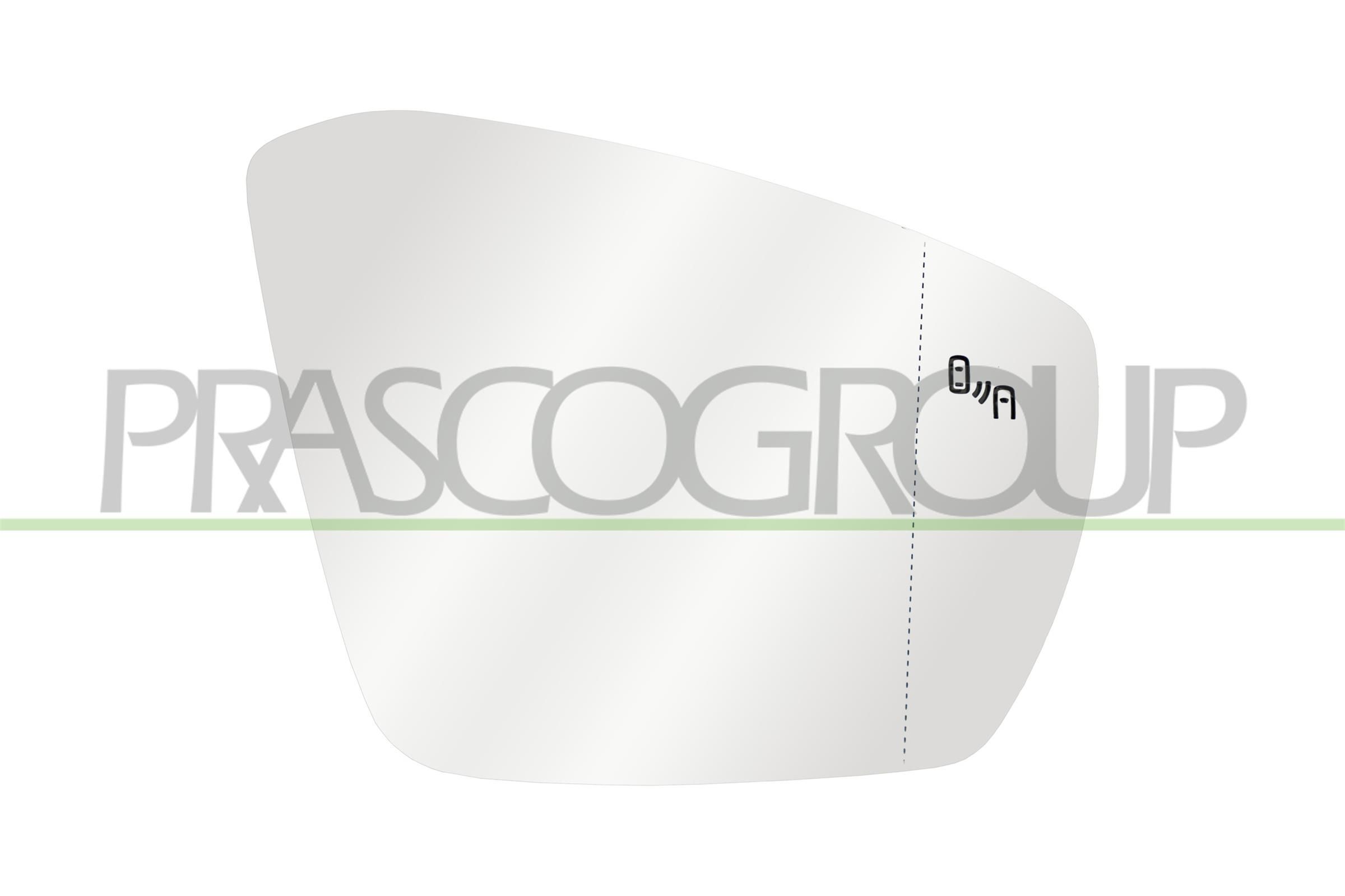 VG7507523 PRASCO tükör üveg, külső visszapillantó